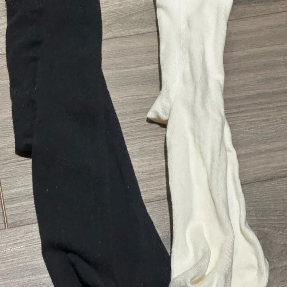 Source Unknown Black and White Men’s Dress Crew Socks - Two Pack